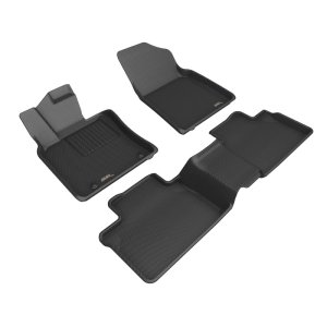 Toyota Camry Floor Mats - Front + Rear - 3D MAXpider - Kagu Series - Black - `25-`27